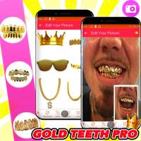 Gold Teeth Photo Editor PRO 截图 1