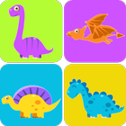 Dinosaur Cards Match ícone