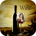 Icona Wine Glass Photo Frame