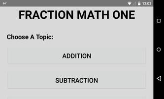 Fraction Math One ポスター