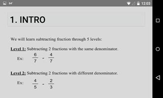 Fraction Math One capture d'écran 2