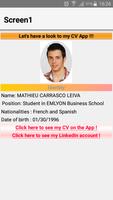 برنامه‌نما Mathieu Carrasco Leiva CV App عکس از صفحه