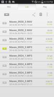 MAVEN Voice Recorder (MP3, NS) capture d'écran 2