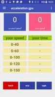 Accélération voiture gps capture d'écran 3