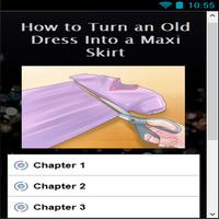 How to Turn an Old Dress Affiche