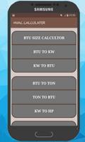 HVAC  Calculator Refrigerant पोस्टर