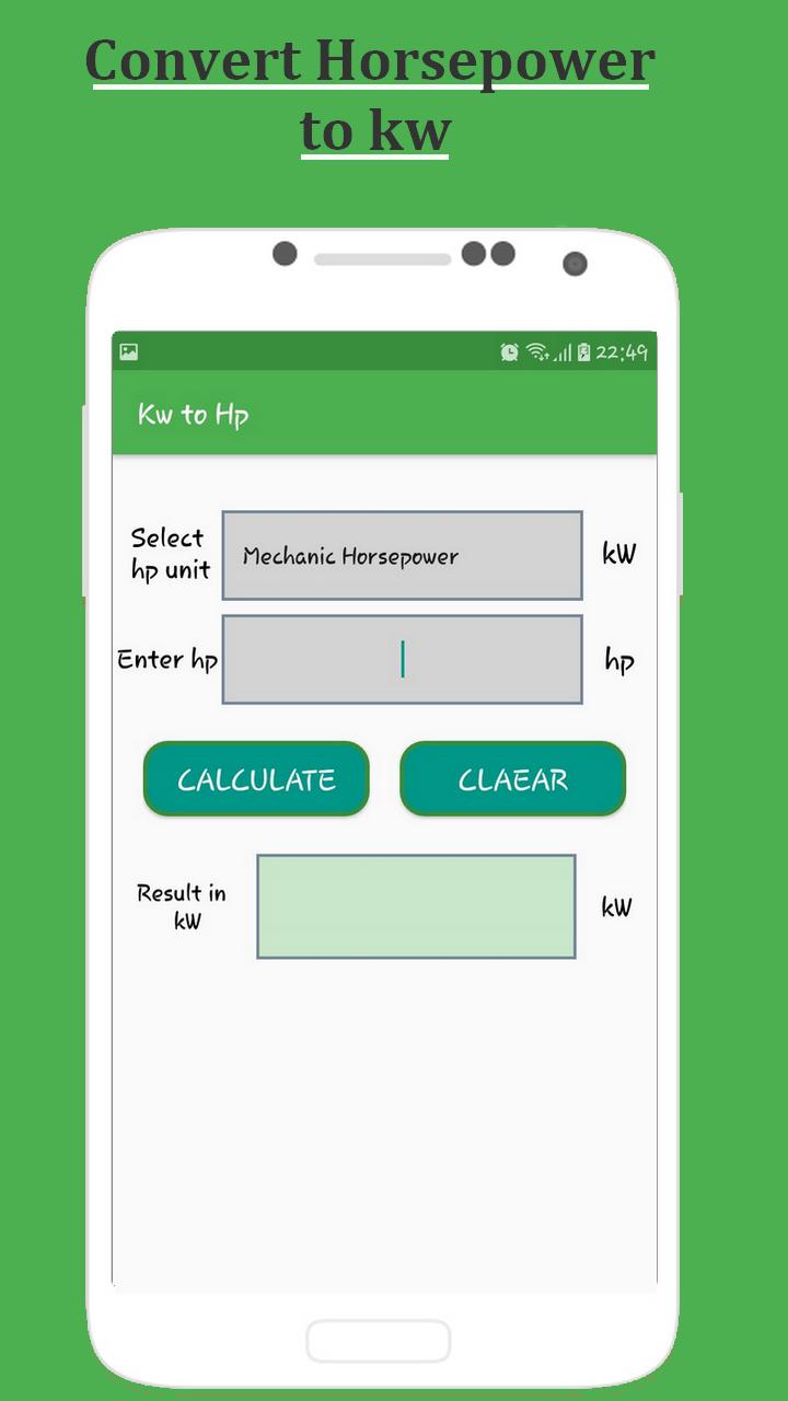 Kw to HP Convert Calculator for Android - APK Download