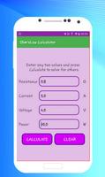 Ohm's Law  Calculator الملصق