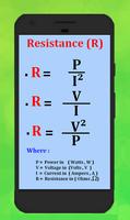 Volt / Amp / Watt / ohm calculatrice loi d'ohm capture d'écran 1