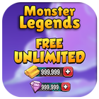 Hack For Monster Legends App Joke - Prank icône