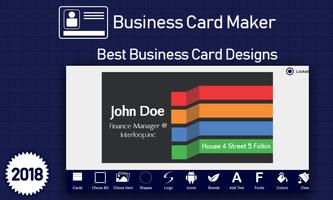 Business Card Maker & Visiting Card Maker 2018 capture d'écran 3