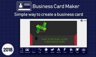 Business Card Maker & Visiting Card Maker 2018 Cartaz