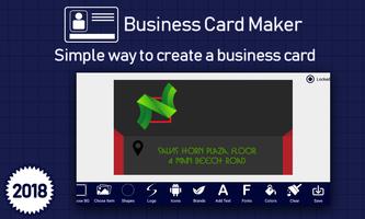 Business Card Maker & Visiting Card Maker 2018 Affiche