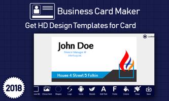 Business Card Maker & Visiting Card Maker 2018 capture d'écran 1