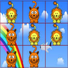 Tic Tac Toe for Kids- Animals icône