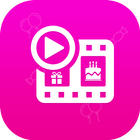 Birthday Photo Video Maker アイコン