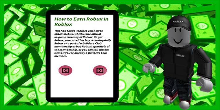 Guide On How To Earn Robux 20 Android ดาวนโหลด Apk - how do we earn robux