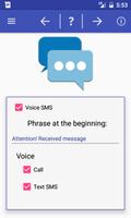 Speech infos call and sms screenshot 3