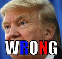 Instant WRONG - Donald Trump الملصق
