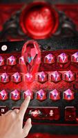 red gem ruby keyboard magic jewel crystal power постер