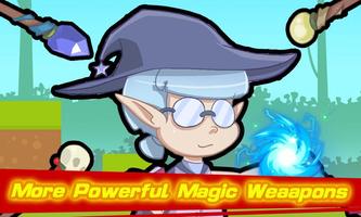 Wizard Defense With Magic Wand Affiche