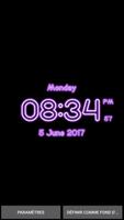 Neon Clock Digital Live Screen Widget LED Pro screenshot 3