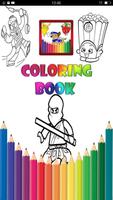 Cartoons Coloring Pages Affiche