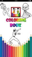 Super Hero Coloring Book Affiche
