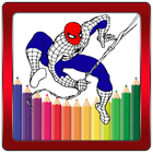 Super Heroes Coloring Book icône
