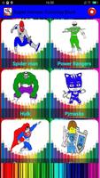 Super Heroes Coloring Book اسکرین شاٹ 1