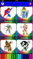 Super Heroes Coloring Book اسکرین شاٹ 2