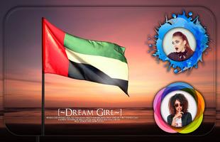 UAE Flag Photo Frame poster