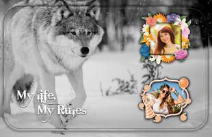 Wolf Photo Frame poster