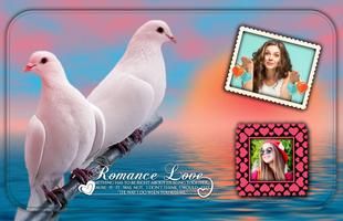 Love Birds Photo Frame Affiche