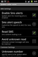 Talking SMS and Caller ID Free screenshot 1