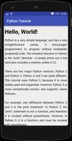 برنامه‌نما Python Tutorial and Compiler عکس از صفحه