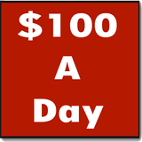 $100 A Day ikona