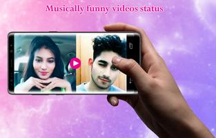 Funny Videos of Musically Status Video : Reactions capture d'écran 1
