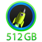 512 GB Storage Space Cleaner icône