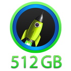 512 GB Storage Space Cleaner आइकन