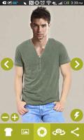 Man T-shirt Photo Suit ภาพหน้าจอ 1