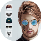 Men Photo Editor ( beard , hairstyle ,tattou .. ) biểu tượng