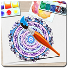 Mandala drawing - Coloring icône