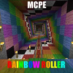 Rainbow RollerCoaster MCPE map APK download