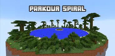 Map Parkour Spiral for Minecraft PE