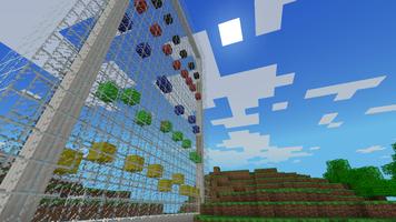 Parkour wall map for Minecraft poster