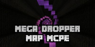 New Mega Dropper Map for Minecraft PE Affiche