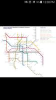 Mexico City Metro Map plakat