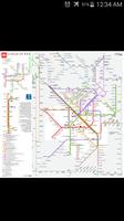 Milan Metro & Rail Map Affiche