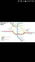 Bucharest Metro Map الملصق